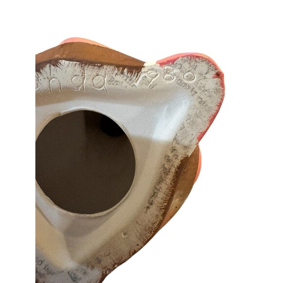 VTG Handmade Ceramic Bunny Rabbit Easter Decoration 80s Retro Cute Bunny 8.5” - Picture 4 of 10